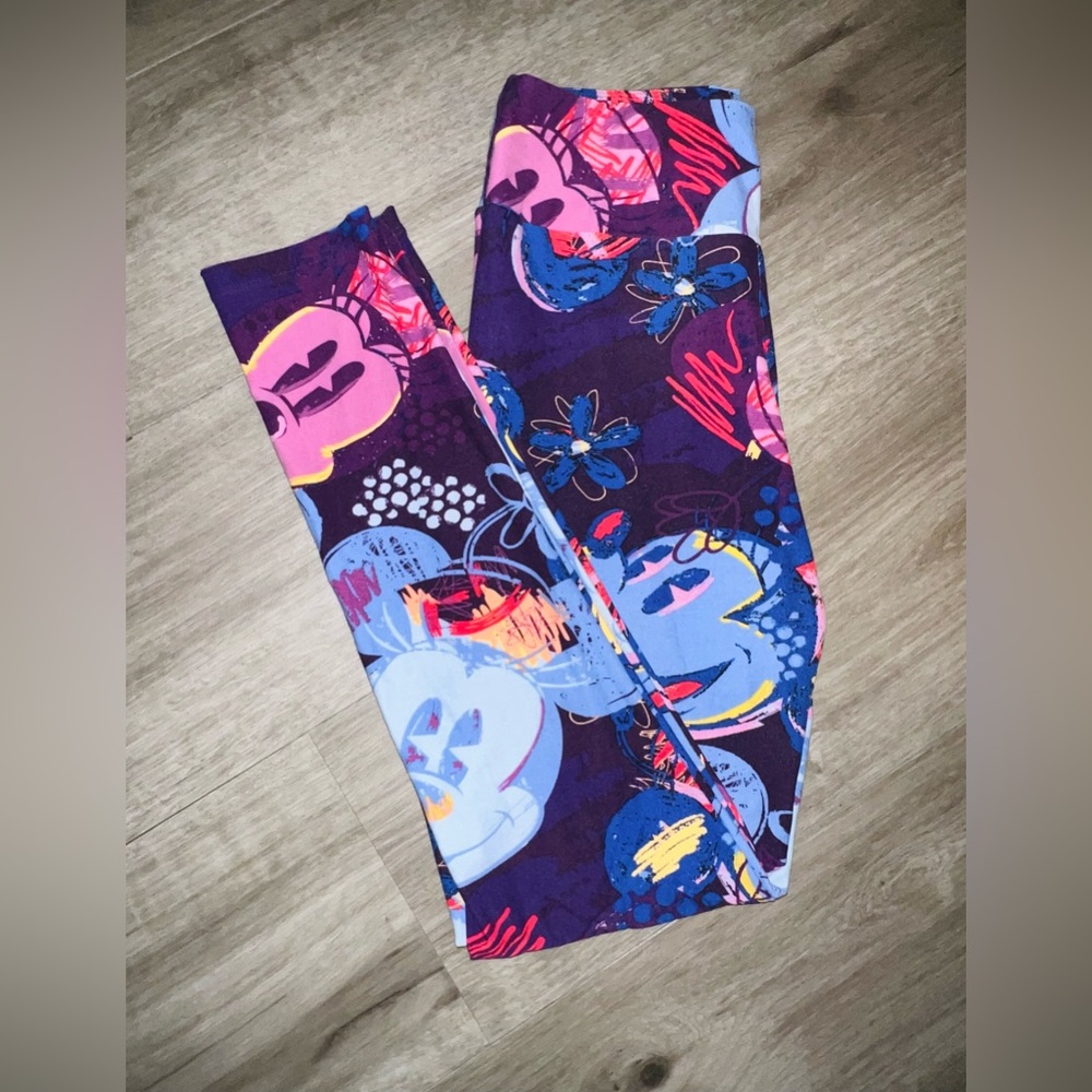 Disney X Lularoe Minnie Mouse Retro print leggings